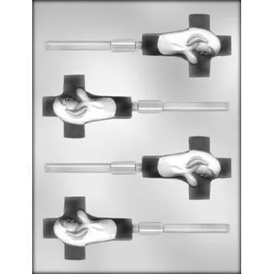 Girl-Focused Cross Chocolate Mold For First Communion 1
