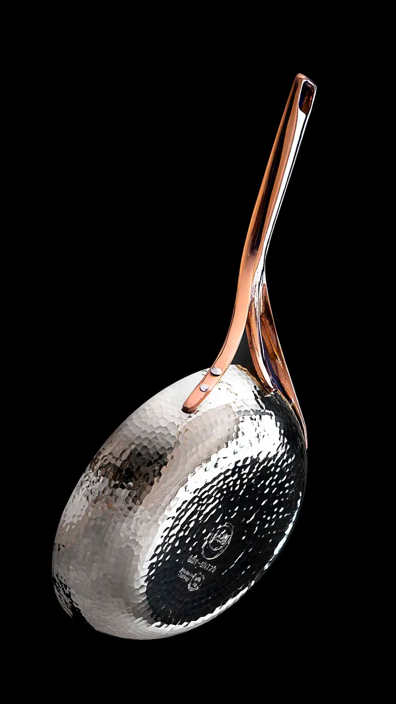Gnt Pure Solid Silver Skillet For Searing And Frying 1