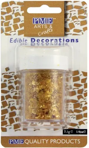 Gold Glitter Flakes – Sparkling Non-Edible Craft And Decor Accents 1