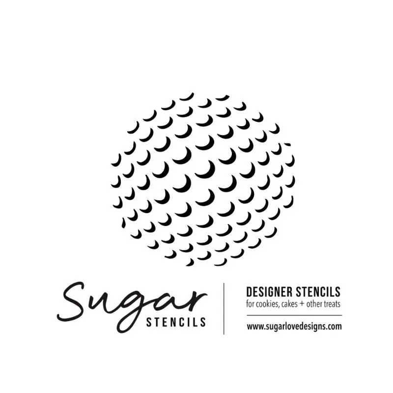 Golf Ball Pattern Sugar Stencil 1