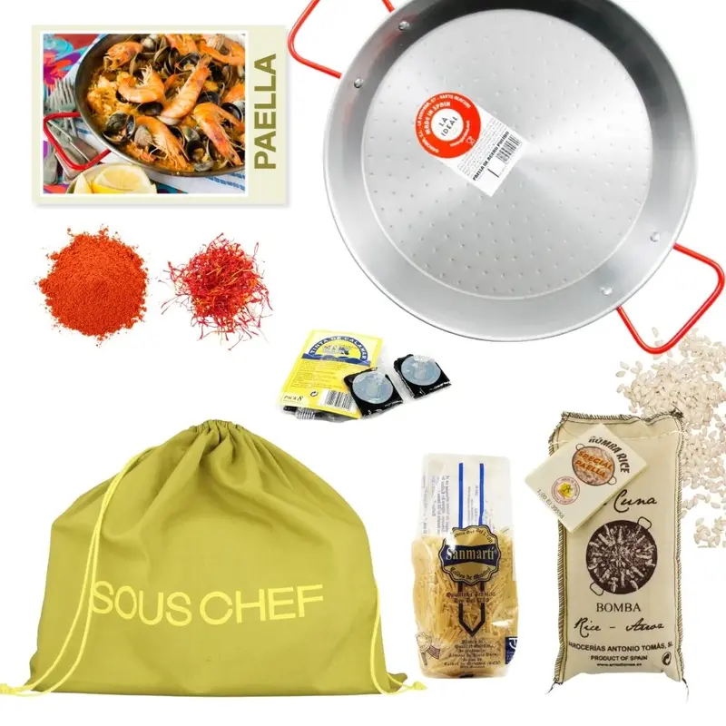 Gourmet Paella Kit: Saffron, Bomba Rice & Authentic Spanish Seasonings 1