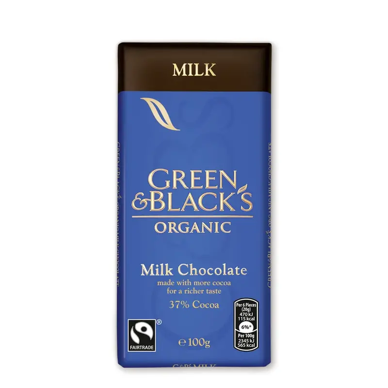 Green & Black'S Organic Milk Chocolate Bars – 15 Units (90G Each) 1