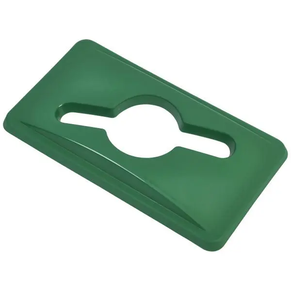 Green Glass Lid For Narrow Recycling Bin – Single Unit 1