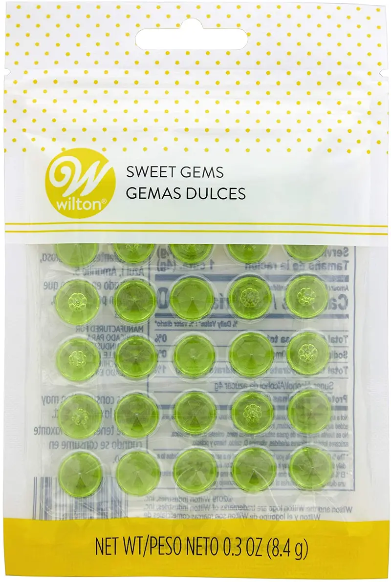 Green Isomalt Gems – Sugar-Free Crystal-Like Candy Decorations 1