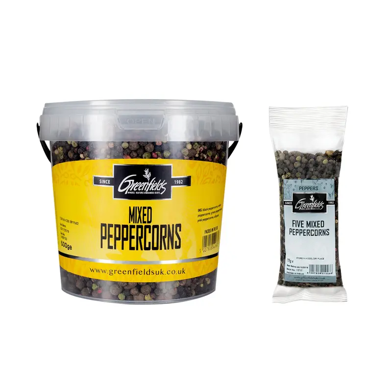 Greenfields Five-Peppercorn Mix – Whole Gourmet Blend 1