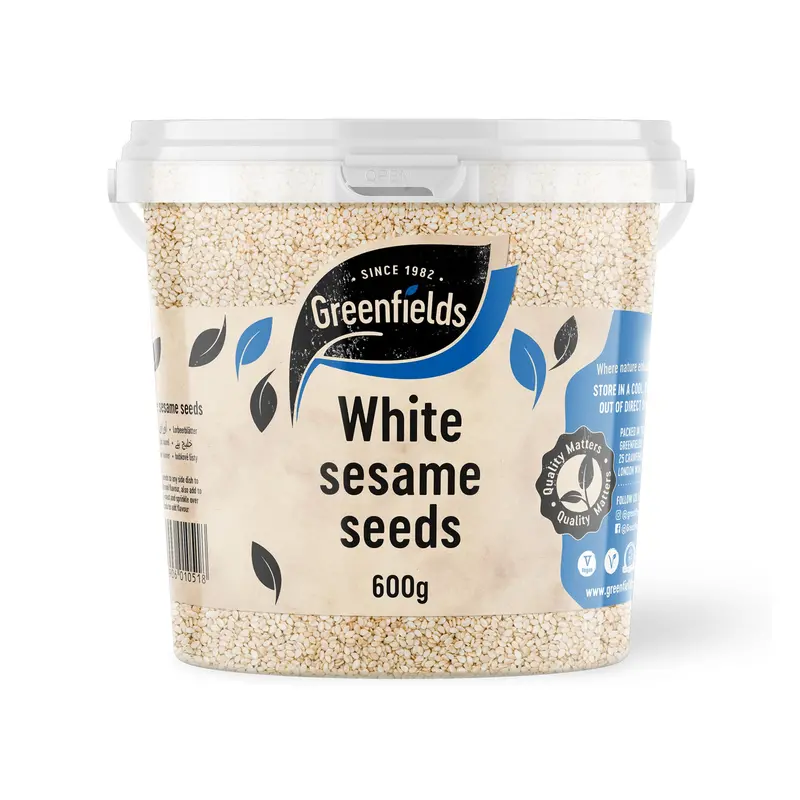 Greenfields Raw White Sesame Seeds – 600G 1