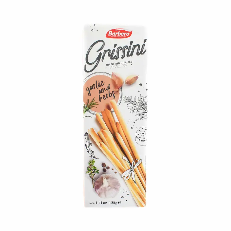Grissini Artisan Garlic And Herb Breadsticks – 125G 1
