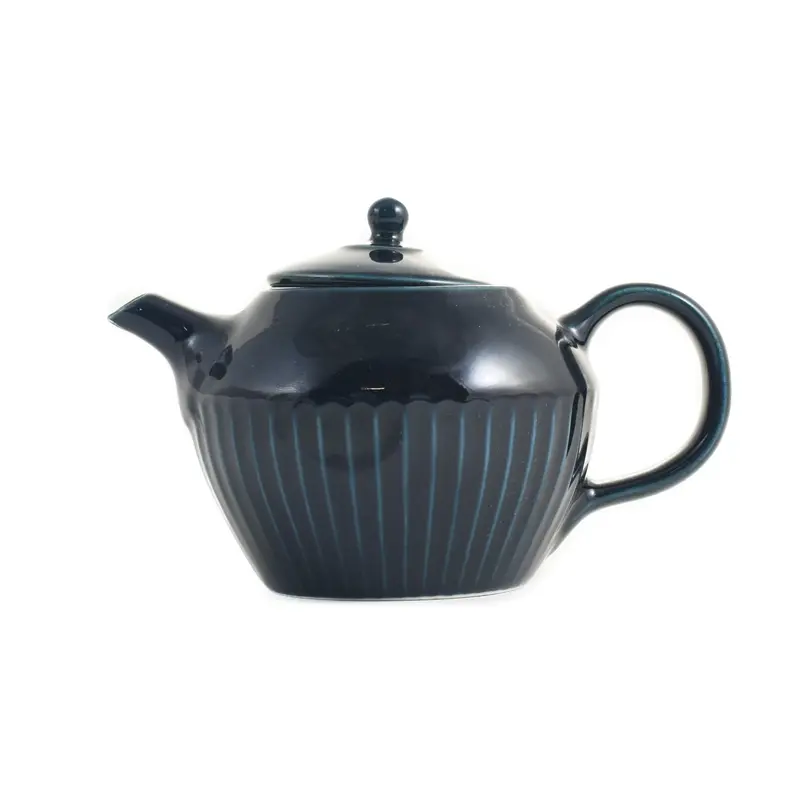 Gyo Blue Glazed Ceramic Tea Pot – 400Ml Capacity 1