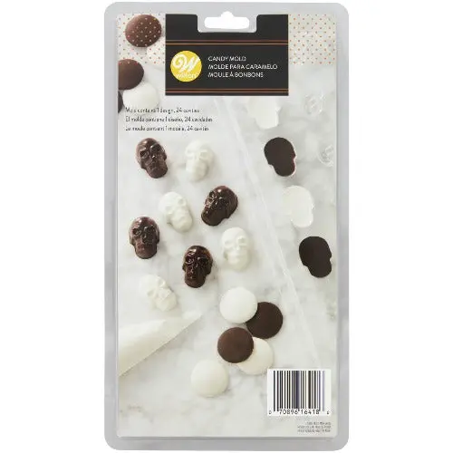 Halloween Mini Skull Candy Mold – Food-Safe Silicone 1