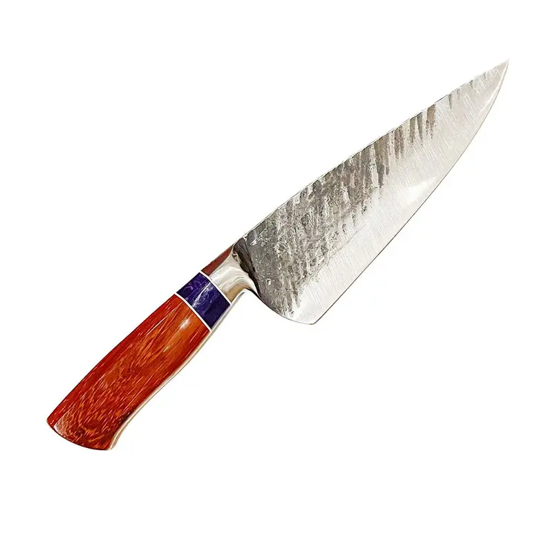 Hand-Forged Matt Waters Brut De Forge Chef’S Knife – 8-Inch Carbon Steel With Ironwood Handle 1
