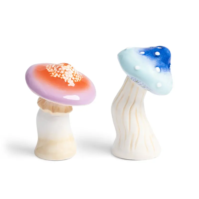 Handcrafted Mushroom-Shaped Salt And Pepper Shakers 1