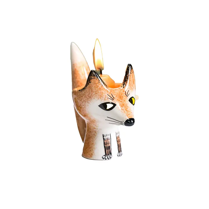 Hannah Turner Fox-Shaped Egg Cup – 9Cm Ceramic Table Accent 1