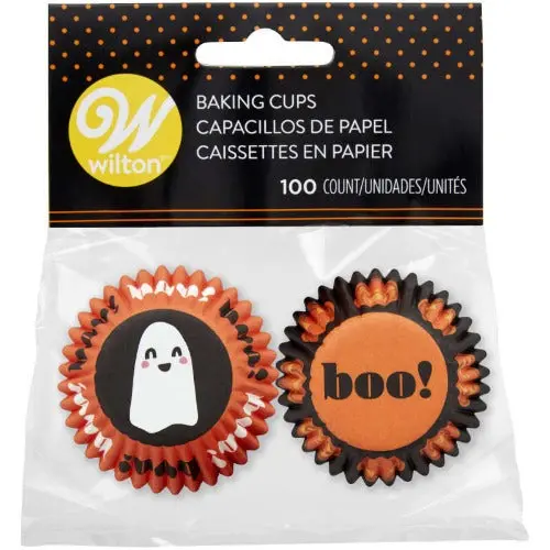 Happy Halloween Mini Cupcake Liners – 50-Pack Festive Wrappers 1