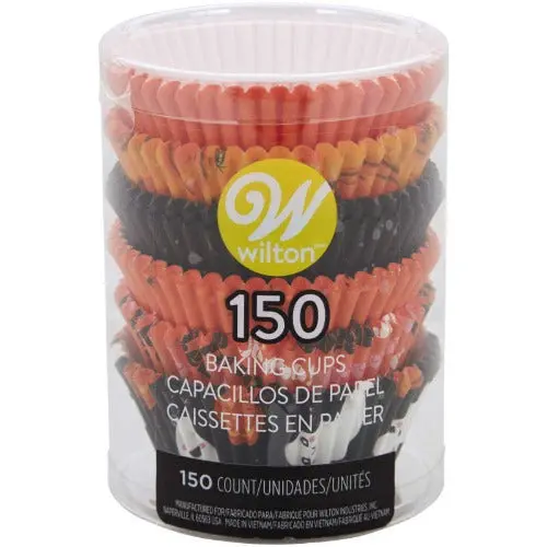 Happy Halloween Standard Cupcake Liners – 100-Piece Themed Set 1