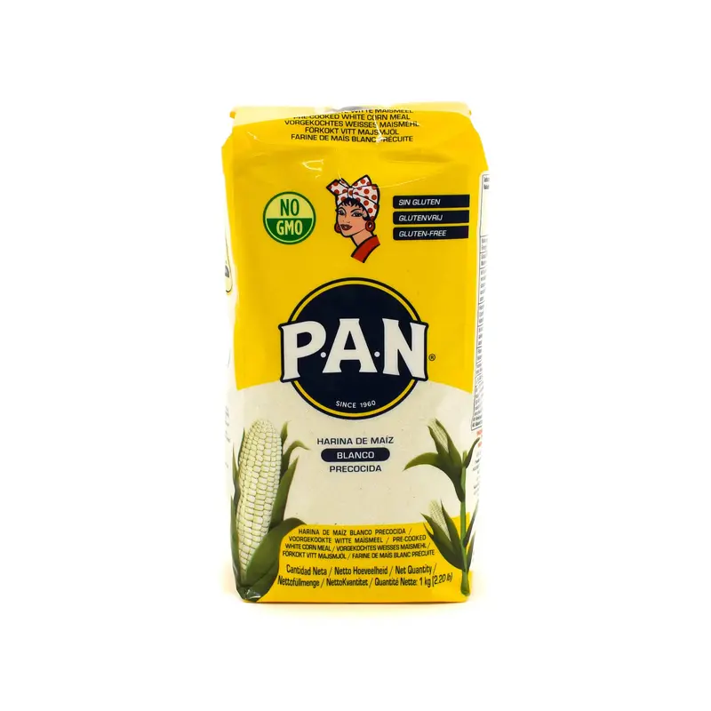 Harina Pan White Masarepa Corn Flour – Pre-Cooked For Arepas, 1Kg 1