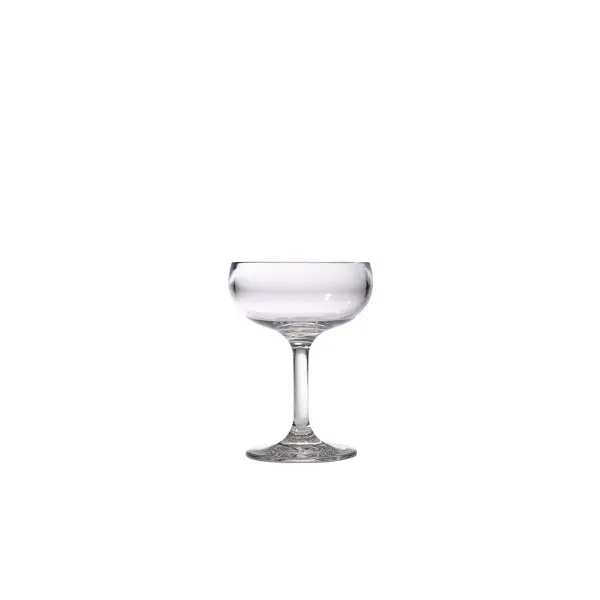 Harmony 21Cl Polycarbonate Champagne Saucer – Elegant Fluted Rim, Case Of 12 1