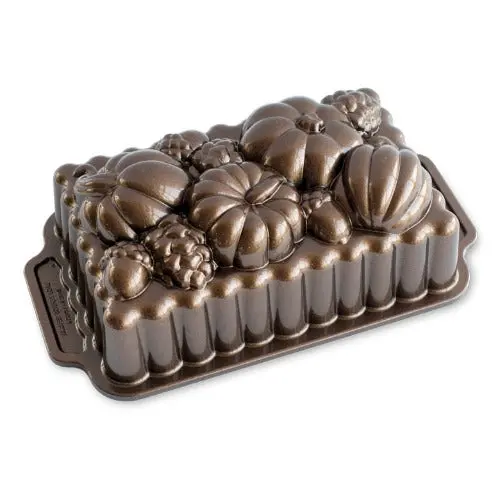 Harvest Bounty Loaf Pan – Rustic Autumn-Themed Baking Mold 1