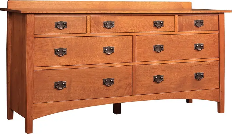Harvey Ellis Seven-Drawer Wood Dresser 1