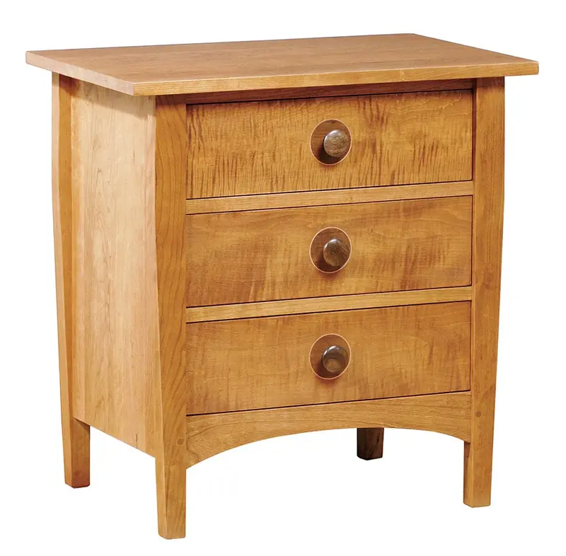 Harvey Ellis Three-Drawer Bedside Nightstand 3