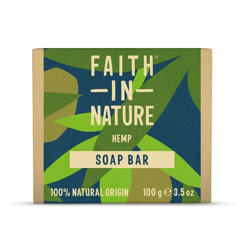 Hemp Soap Bar – Faith In Nature, 100G Nutrient-Rich Plant-Based Cleanser 1