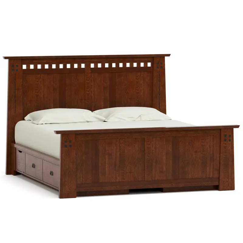 Highlands Low-Profile Platform Bed With Built-In Storage 1