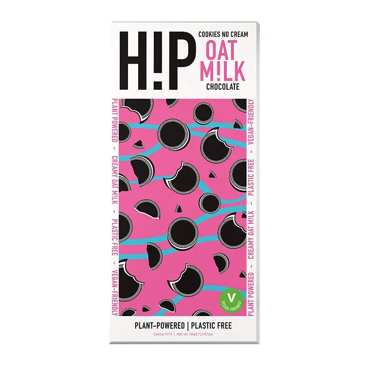 Hip Cookies No-Cream Chocolate Bars – 12 × 70G 1