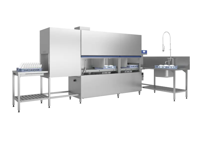 Hobart Profi Cn Rack-Type Dishwasher With Integrated Drying & Mechanized Table 1