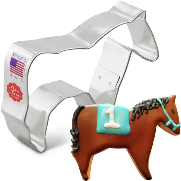 Horse-Themed Cookie Cutter – Detailed Stainless Steel Design 1