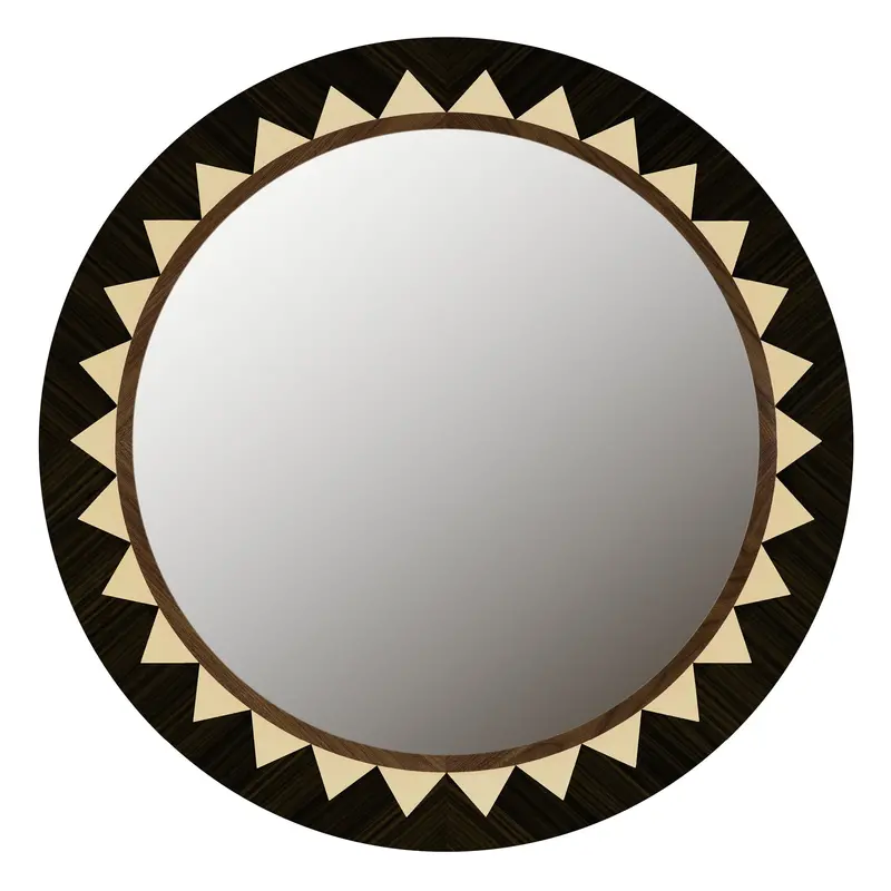 Hudson Valley Arched Wood Mirror 1