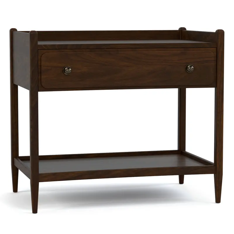 Hudson Valley Scooped-Edge Nightstand 1