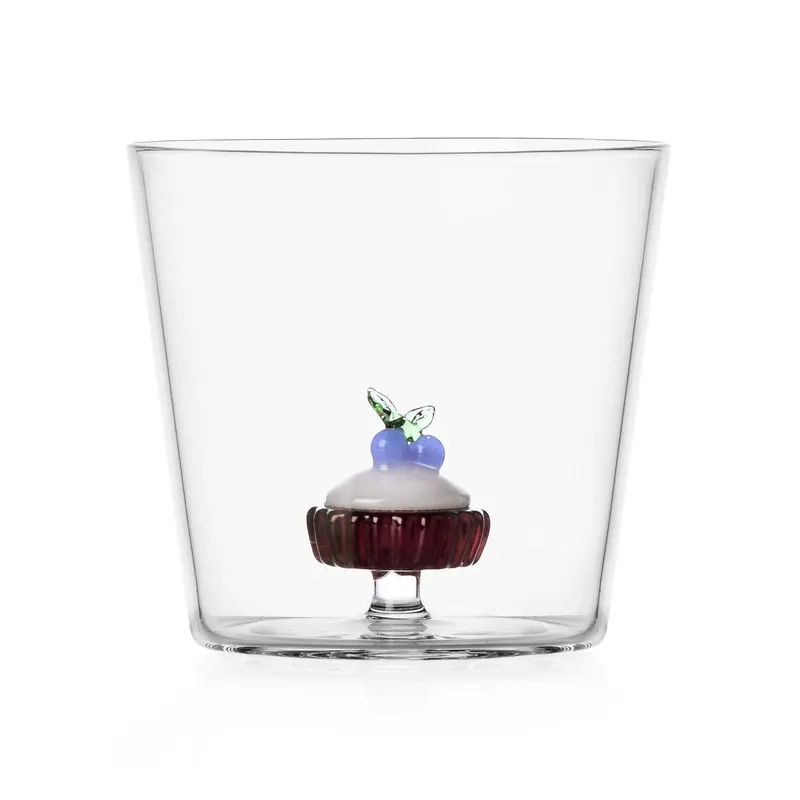 Ichendorf Milano Blueberry Cake-Inspired Glass Tumbler, 300Ml 1