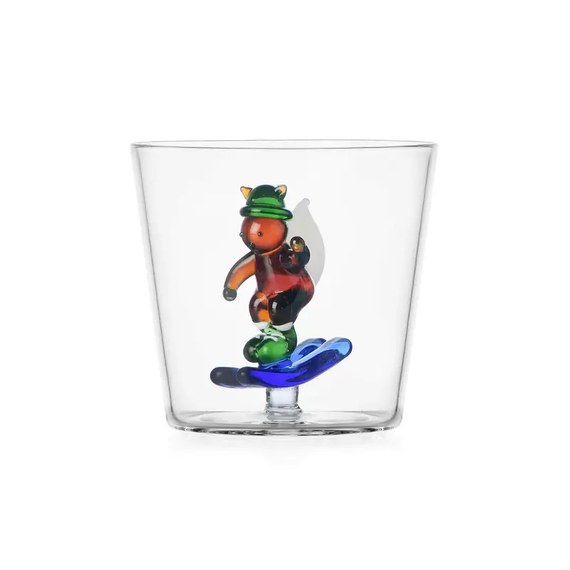 Ichendorf Milano Skiing Squirrel Glass Tumbler – 300Ml 1