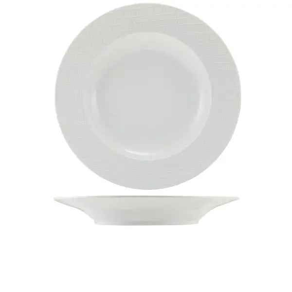 Incise Lavara Winged Pasta Bowl – Porcelain, 28.5 Cm, Pack Of 6 1