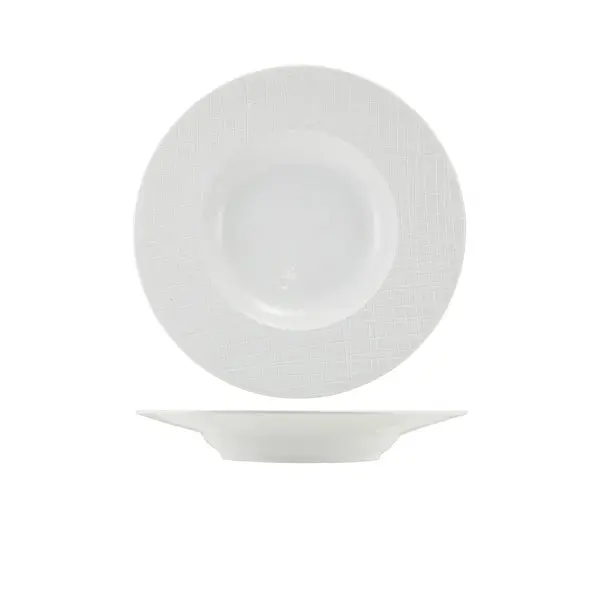 Incise Lavara Winged Soup Bowl – 24 Cm Porcelain (4-Pack) 1