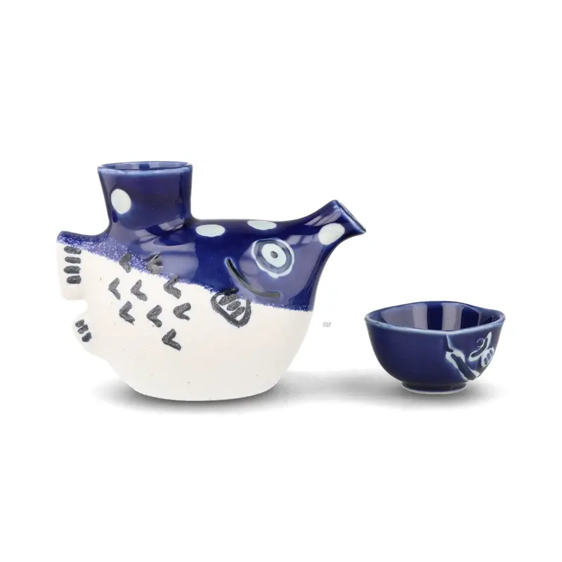 Indigo Sakana Handcrafted Japanese Sake Set 1