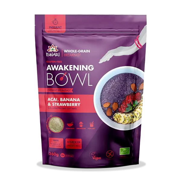 Iswari Awakening Bowl – Original Multi-Superfood Breakfast Mix, 360G 1