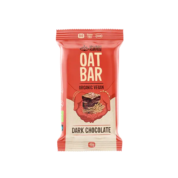 Iswari Dark Chocolate Oat Bars – 18 X 40G Gluten-Free Energy Snacks 1