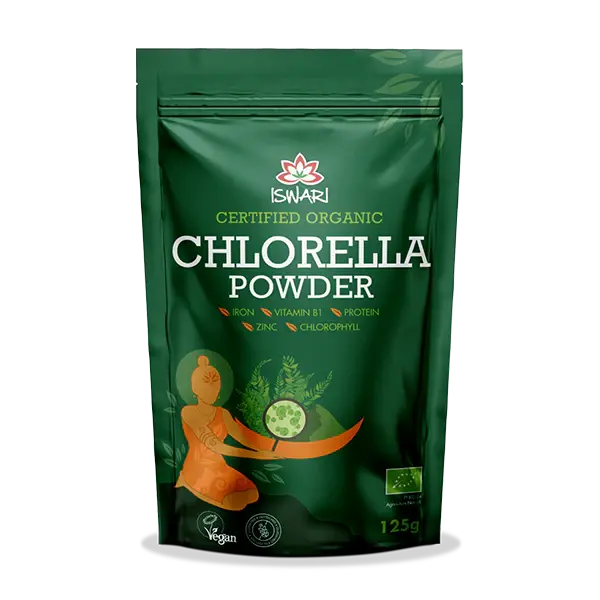 Iswari Organic Chlorella Powder – 125G Detox & Nutrient-Dense Superfood 1