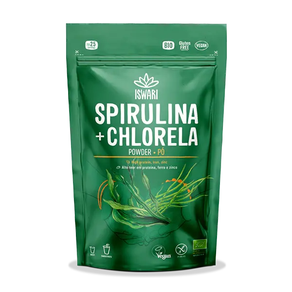 Iswari Spirulina And Chlorella Superfood Powder – Algal Detox Blend (125G) 1