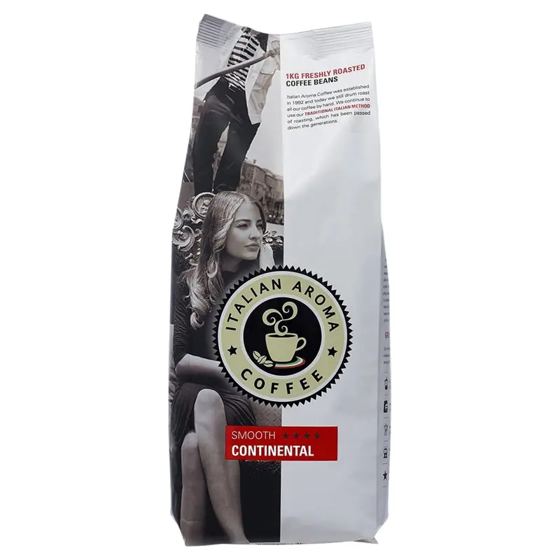 Italian Aroma Continental Whole Bean Coffee – Strong 1Kg Full-Bodied Roast 1