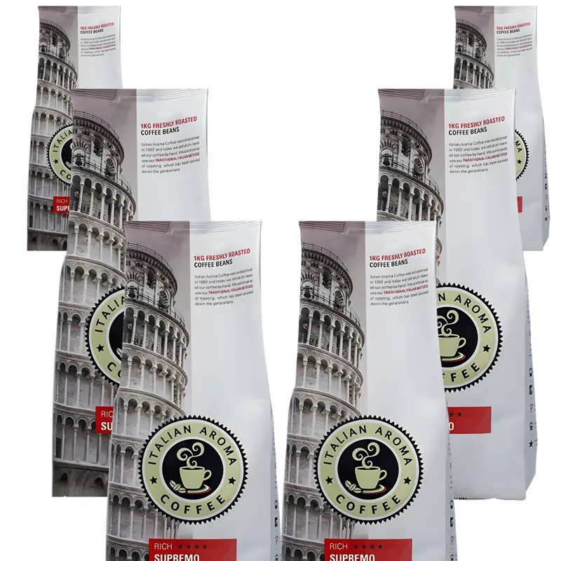 Italian Aroma Supremo Light-Roast Whole Coffee Beans | 6Kg Versatile Blend 1