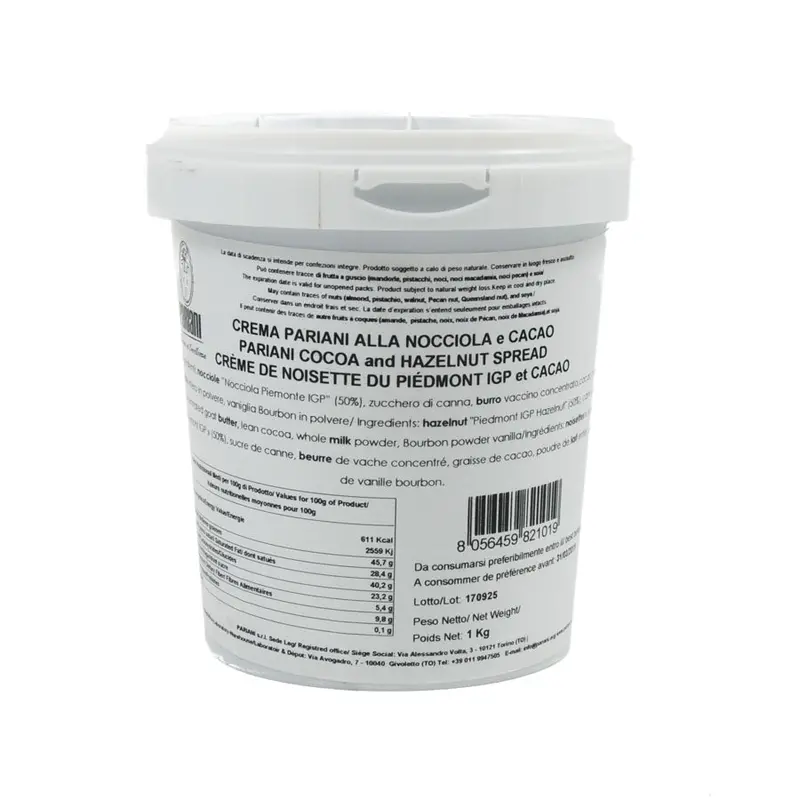 Italian Hazelnut Gianduja Paste – Silky Smooth, 1Kg Bulk 1