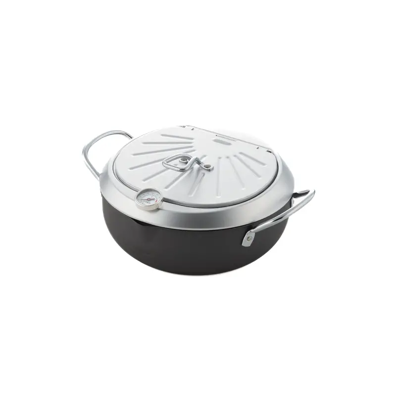 Japanese Tempura Fry Pot With Digital Temperature Probe & Detachable Drip Rack 2