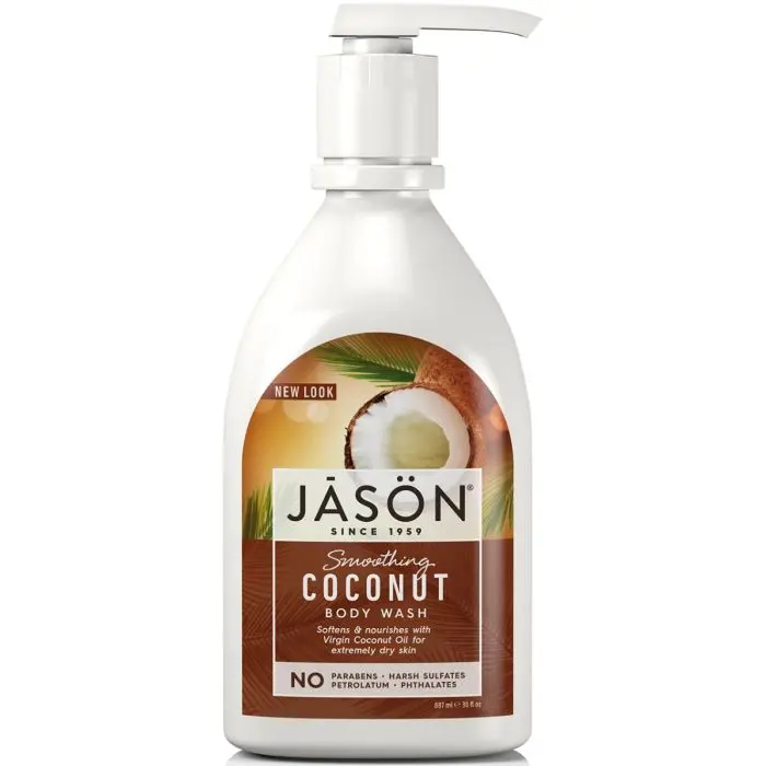 Jason Organic Coconut Satin Body Wash – 887Ml Moisturizing Pump Formula 1