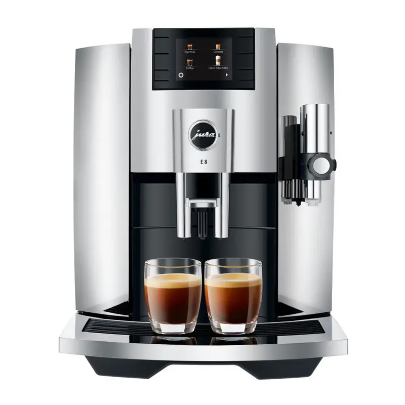Jura E8 Chrome Automatic Coffee Center With P.E.P. Technology 1
