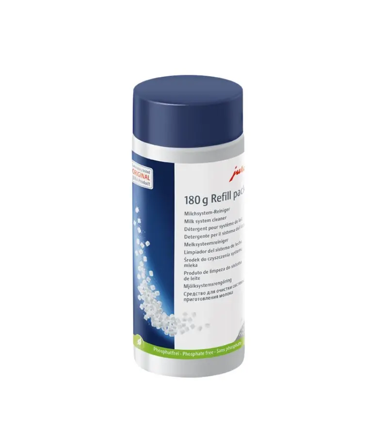 Jura Mini Milk Cleaner Tabs – 180G Refillable Bottle 1