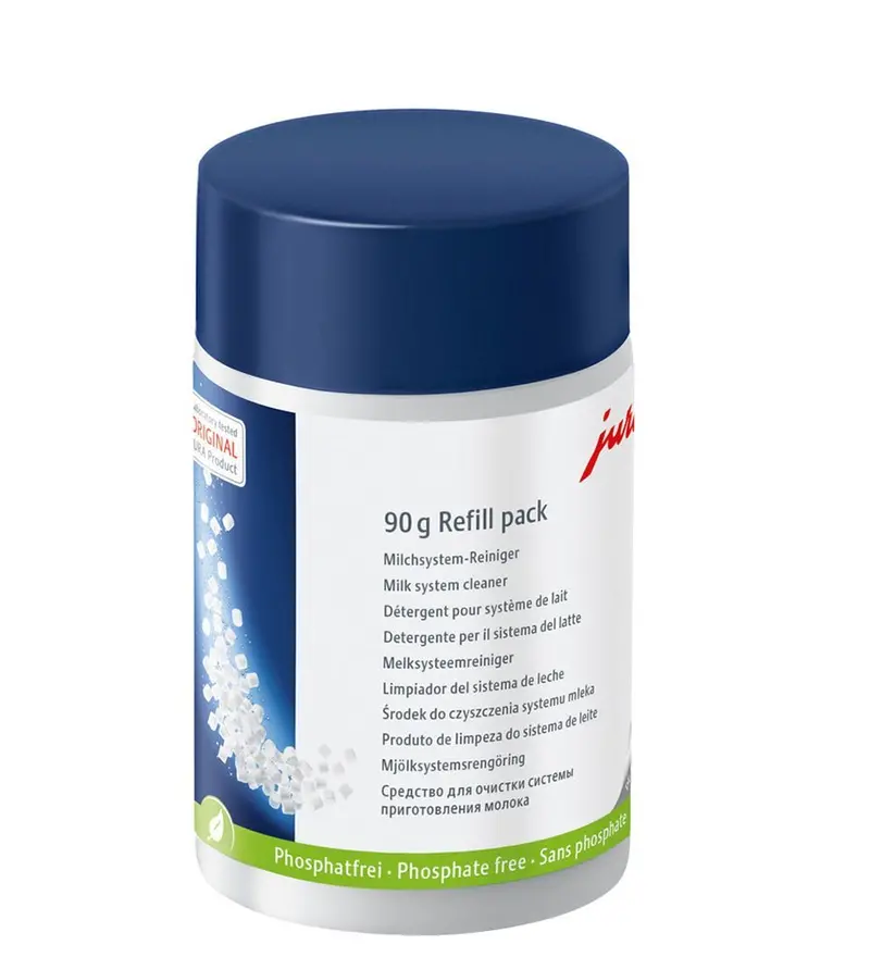 Jura Mini Milk System Cleaner Tabs – 90G Refill Bottle 1
