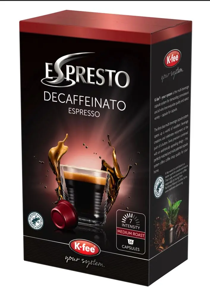 K-Fee Decaffeinato Coffee Pods – Smooth Low-Caffeine Espresso Experience 1
