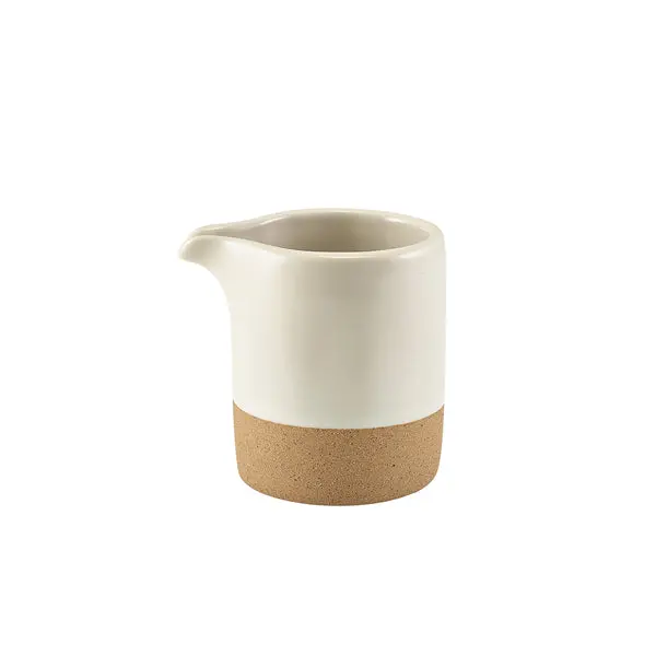Kava White Stoneware Jug – 9Cl (3.2Oz) Genware Beverage Pitcher (12-Pack) 1