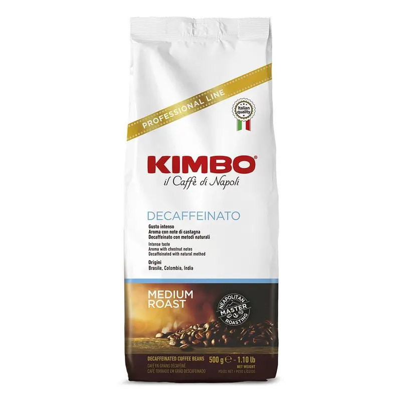 Kimbo Decaffeinated Whole Bean Coffee (500 G) 1